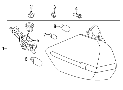 2020 Nissan Rogue Bulbs Diagram 5