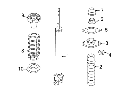 2020 Nissan 370Z Shocks & Components - Rear Diagram