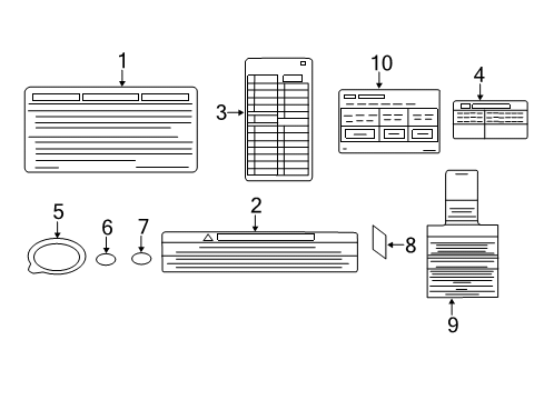 2020 Nissan Armada Information Labels Diagram