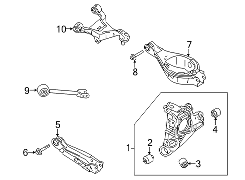 2024 Nissan Pathfinder Rear Suspension Diagram 2