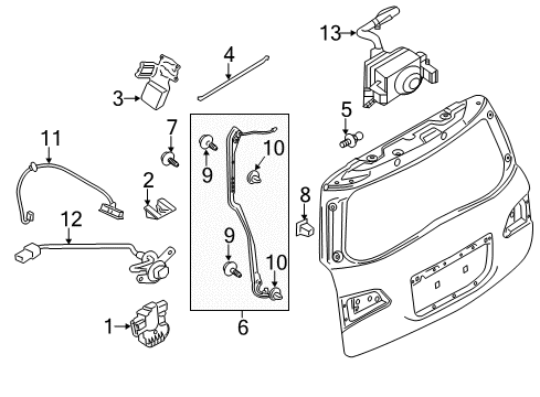 2020 Nissan Armada Parking Aid Diagram 4