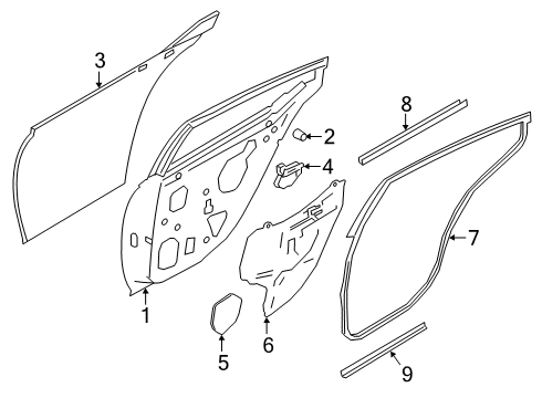 2021 Nissan Altima Door & Components Diagram 2