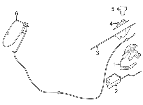 2023 Nissan Z STRIKER-BACK DOOR LOCK Diagram for 90570-6GP0A