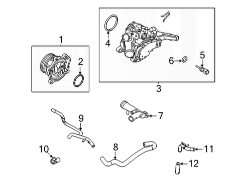 2022 Nissan Rogue Seal-O Ring Diagram for 21049-6RC1A