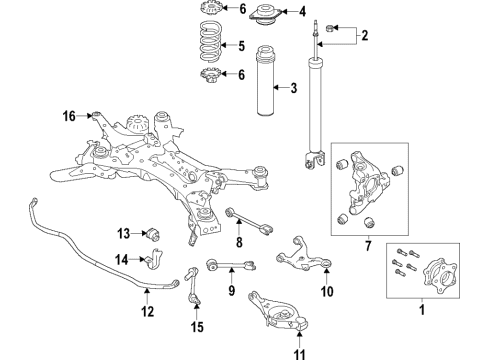 Hub Assembly-Rear Axle Diagram for 43202-3JA1D