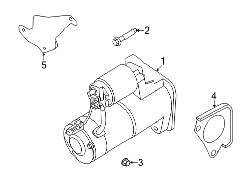 2024 Nissan Frontier MOTOR ASSY-STARTER Diagram for 23300-9BV0A