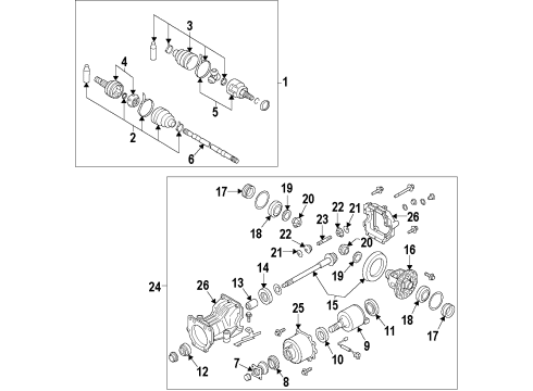 Bearing-Differential Diagram for 38440-4BF0B