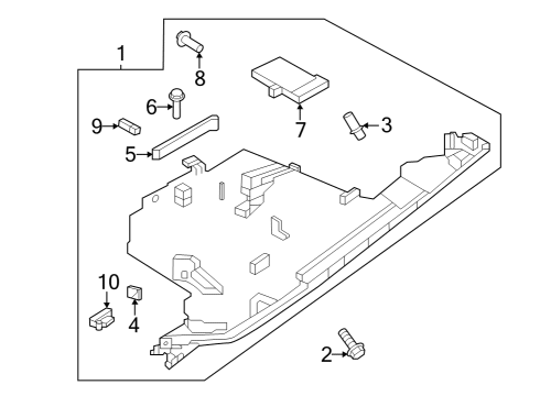 2023 Nissan ARIYA BOX ASSY-GLOVE Diagram for 68500-5MP1A