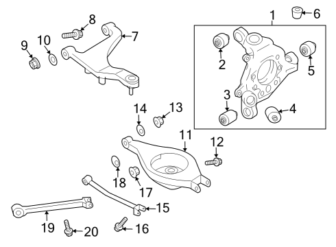 2023 Nissan Z SHOCK ABSORBER KIT-REAR Diagram for E6210-6GP0B