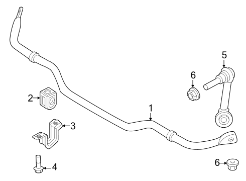 2023 Nissan ARIYA Rear Suspension, Lower Control Arm, Upper Control Arm, Stabilizer Bar, Suspension Components Diagram 1