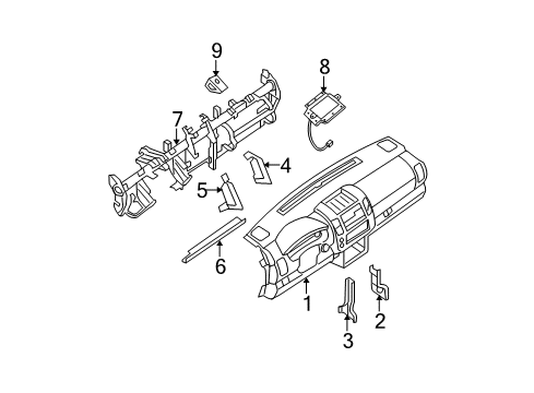 Member Assy-Steering Diagram for 67870-9BT0A