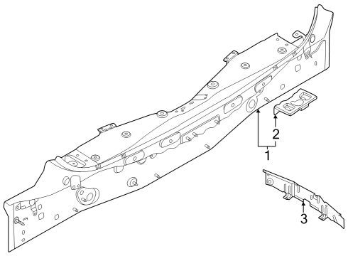 2021 Nissan Rogue Rear Body Diagram