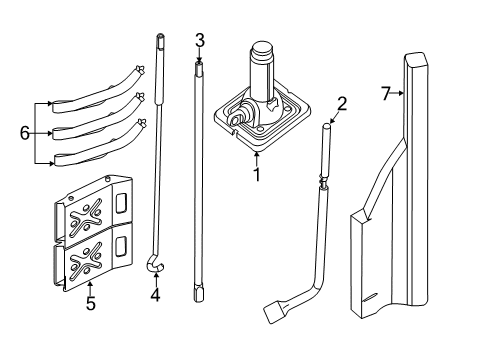 2021 Nissan NV 3500 Jack & Components Diagram