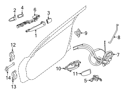 2020 Nissan Maxima Front Door Diagram 3