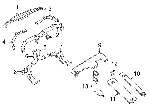 2021 Nissan NV 3500 Ducts Diagram 2