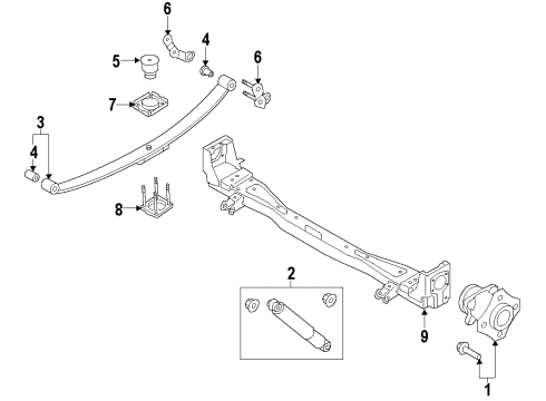 2021 Nissan NV Rear Suspension Diagram 2