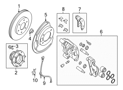 2020 Nissan NV Front Brakes Diagram