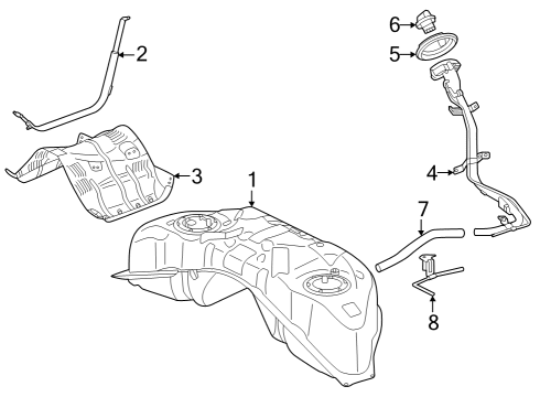 2024 Nissan Z TUBE ASSY-FILLER Diagram for 17221-6GP1A