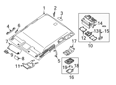 2021 Nissan Frontier Sunroof Diagram 1