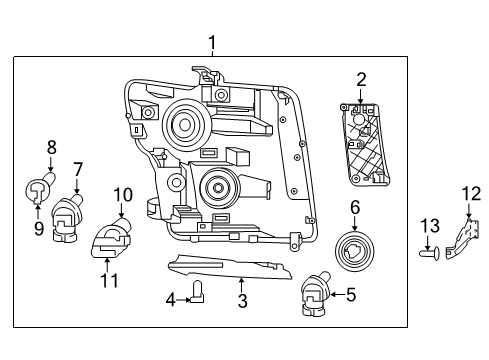 2021 Nissan Titan Headlamps Diagram 1