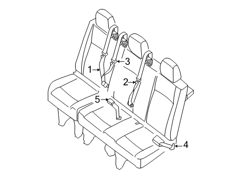 2021 Nissan NV 3500 Seat Belt Diagram 4