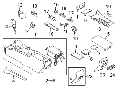 2022 Nissan Altima Switches Diagram 1