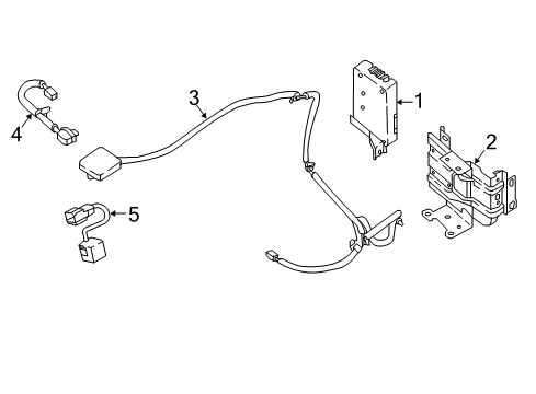 2021 Nissan Leaf Communication System Components Diagram