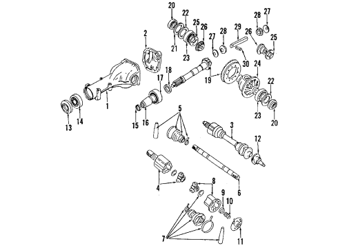 Repair Kit - Dust Boot, Inner Diagram for C9GDA-05U8L