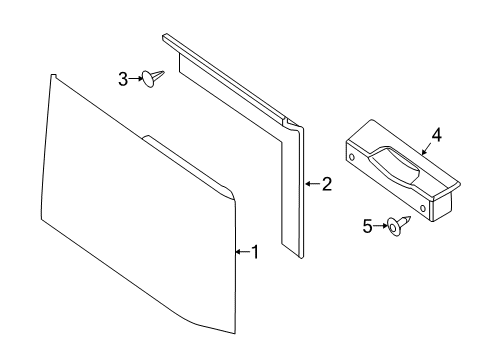 2021 Nissan Titan Interior Trim - Cab Diagram 1