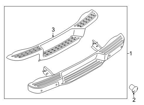 2020 Nissan NV Rear Bumper Diagram