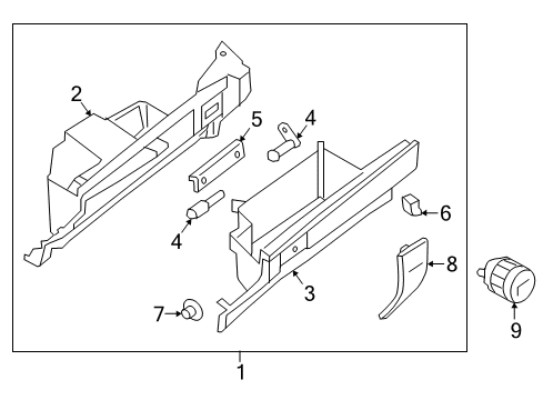 2021 Nissan Titan Glove Box Diagram