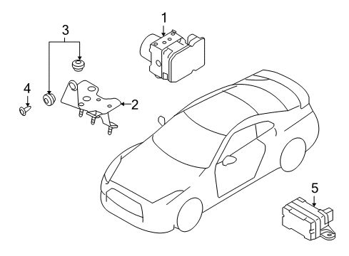 2020 Nissan GT-R Anti-Lock Brakes Diagram 1