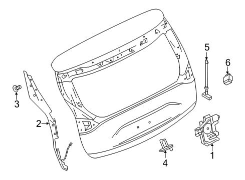 2021 Nissan Murano Lift Gate Diagram 2