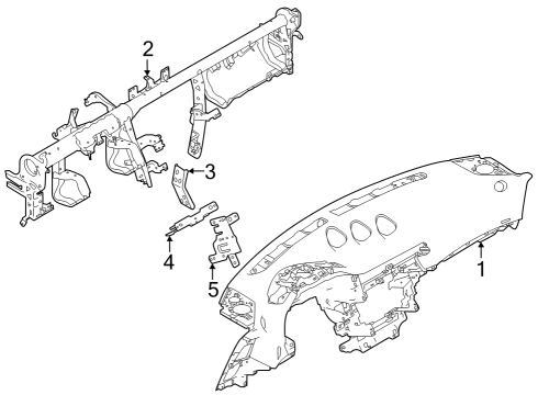 2023 Nissan Z Cluster & Switches, Instrument Panel Diagram 2