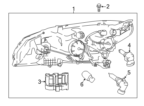 2021 Nissan Leaf Bulbs Diagram 1