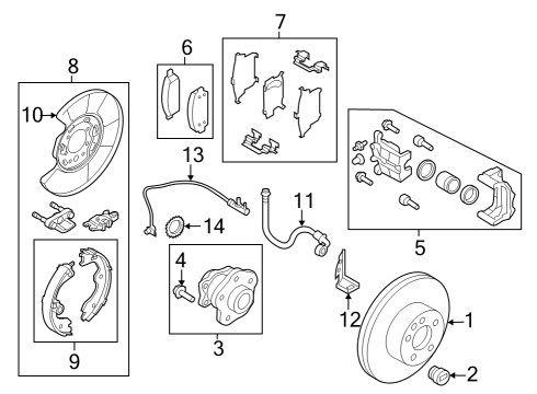 2023 Nissan Z CABLE ASSY-PARKING BRAKE,FRONT Diagram for 36402-6GP0A