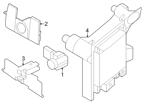 2024 Nissan Z SENSOR ASSY-DISTANCE Diagram for 28438-5VB0E