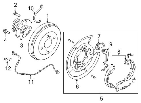 2021 Nissan Kicks Rear Brakes Diagram 2