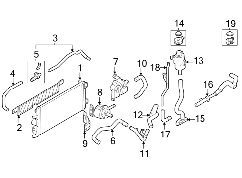 2023 Nissan Z MOTOR ASSY-SUB,COOLING Diagram for 21580-6GP0A