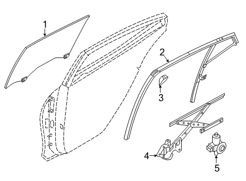 2020 Nissan Maxima Rear Door Diagram 1