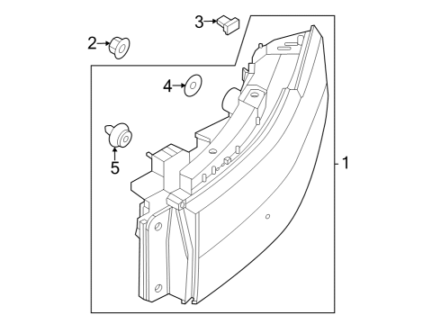 2023 Nissan Z COMBINATION LAMP ASSY-REAR,RH Diagram for 26550-6GP0A