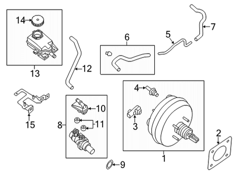 2023 Nissan Pathfinder Tank-RESEVOIR Diagram for 46091-6SA1A