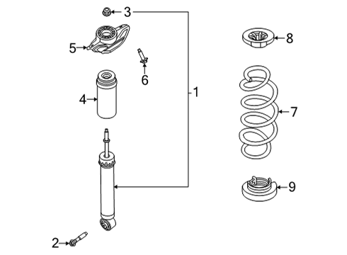 2021 Nissan Rogue Shocks & Components - Rear Diagram 2