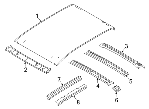 2021 Nissan Titan Roof & Components Diagram 2