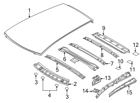 2014 Nissan Leaf COVER-HOLE Diagram for 64891-9RE0B