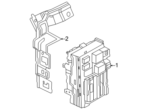 2022 Nissan Pathfinder Block Assembly-Junction Diagram for 24350-6TA0A