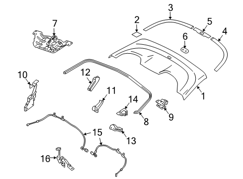 2020 Nissan 370Z Storage Compartment Diagram