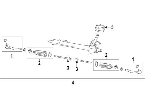 2021 Nissan Leaf Steering Column & Wheel, Steering Gear & Linkage Diagram 4