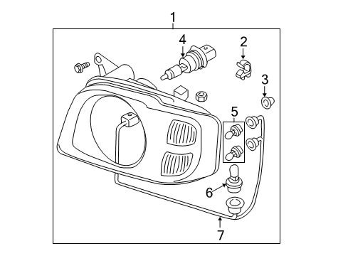 Bulb Diagram for 26719-89915