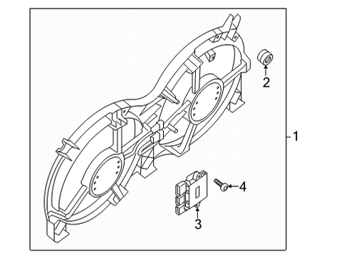 2024 Nissan Pathfinder MOULDING-RADIATOR GRILLE,FRONT BUMPER RH Diagram for 62382-6TA0B